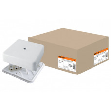 Коробка распаячная КР 100х100х29 ОП с клем. колодкой белая IP40 | SQ1401-0208 | TDM