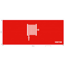 Пиктограмма (Наклейка) Пожарный Гидрант красный для аварийно-эвакуационного светильника IP20 | V1-R0-70351-21A01-2020 | VARTON