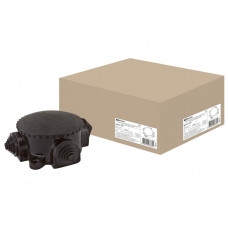 Коробка электромонтажная КЭМ 1-10-4М ОП D72 мм IP44, 4-х рожк. (карболит) | SQ1401-1003 | TDM