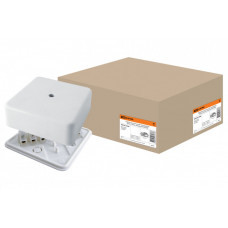 Коробка распаячная КР 75х75х28 ОП с клем. колодкой белая IP40 | SQ1401-0206 | TDM