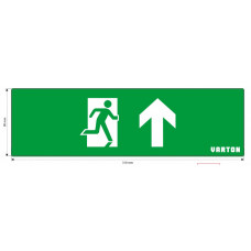 Пиктограмма (Наклейка) Фигура / Стрелка Вверх для аварийно-эвакуационного светильника IP65 | V1-R0-70355-21A01-2010 | VARTON