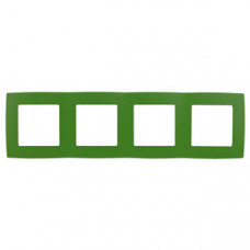 Рамка на 4 поста 12-5004-27 , зелёный (10/100/2000) |Б0019430 | ЭРА