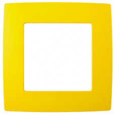 Рамка на 1 пост 12-5001-21 , жёлтый (20/200/5000) |Б0019386 | ЭРА