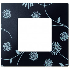 Simon 27 Накладка декоративная на рамку базовую, 1 пост, S27 Play, Extrem, чёрное и белое | 2700617-802 | Simon