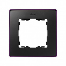 Simon 82 Рамка декоративная, 1 пост, Select, S82 Detail, графит-фиолетовый металлик | 8201610-251 | Simon