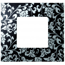 Simon 27 Накладка декоративная на рамку базовую, 4 поста, S27 Play, Extrem, чёрное ретро | 2700647-804 | Simon