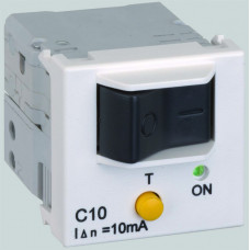 Simon Connect Выключатель автоматический дифференциальный, К45, Iн=10 А, Iут=10мА, белый | K107A-9 | Simon