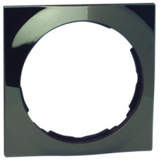 Simon 88 Рамка декоративная, 4 поста, круг в квадрате, S88, воронёная сталь | 88642-35 | Simon