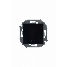 Simon 15 Чёрный Выключатель 1-кл кнопочный с подсветкой, 16А 250В, винт. зажим | 1591160-032 | Simon