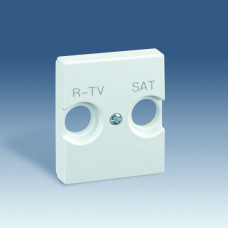 Simon 82 Накладка на телевизионную розетку R-TV+SAT, широкий модуль, S82C, белый | 82097-50 | Simon