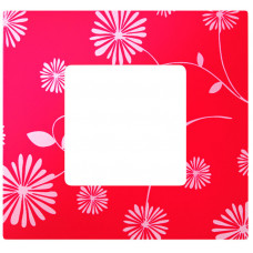 Simon 27 Накладка декоративная на рамку базовую, 4 поста, S27 Play, Extrem, красное и белое | 2700647-803 | Simon