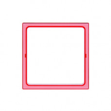 Simon 27 Вставка декоративная в рамку базовую с вырезом, S27 Play, прозрачный красный | 2700670-110 | Simon