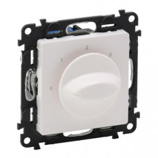 Valena LIFE Белый Выключатель вентилятора 4-позиционный (с лицевой панелью) | 752132 | Legrand
