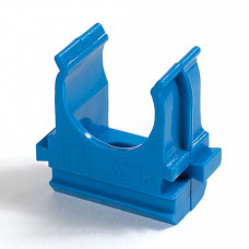 Крепёж-клипса для труб АБС-пластик синяя д25 в малой упаковке (10шт/500шт уп/кор) | pr13.0062 | Промрукав