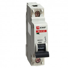Автоматический выключатель ВА 47-63, 1P 50А (В) 4,5kA EKF | mcb4763-1-50B | EKF