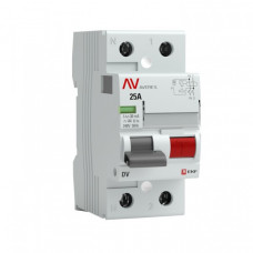Выключатель дифференциальный (УЗО) DV 2п 63А 500мА тип AC AVERES | rccb-2-63-500-ac-av | EKF