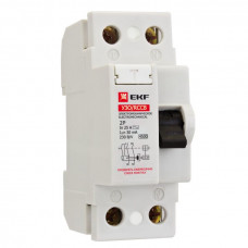 Выключатель дифференциальный (УЗО) 2п 63А 300мА тип AC Basic | elcb-2-63-300-em-sim | EKF