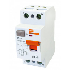 Выключатель дифференциальный (УЗО) ВД1-63 2п 25А 300мА тип AC | SQ0203-0007 | TDM