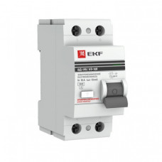 Выключатель дифференциальный (УЗО) ВД-100 2п 40А 100мА тип AC PROxima | elcb-2-40-100-em-pro | EKF