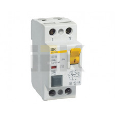 Выключатель дифференциальный (УЗО) ВД1-63S 2п 40А 100мА тип AC | MDV12-2-040-100 | IEK