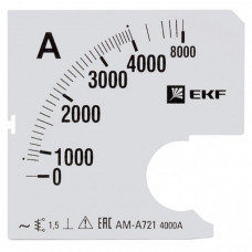 Шкала сменная для A721 4000/5А-1,5 EKF PROxima | s-a721-4000 | EKF
