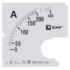 Шкала сменная для A721 200/5А-1,5 EKF PROxima | s-a721-200 | EKF