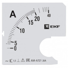 Шкала сменная для A721 20/5А-1,5 EKF PROxima | s-a721-20 | EKF