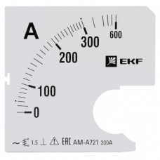 Шкала сменная для A721 300/5А-1,5 EKF PROxima | s-a721-300 | EKF