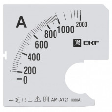Шкала сменная для A721 1000/5А-1,5 EKF PROxima | s-a721-1000 | EKF
