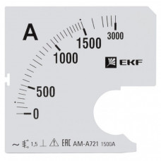 Шкала сменная для A721 1500/5А-1,5 EKF PROxima | s-a721-1500 | EKF