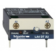 ЭЛЕКТРОННЫЙ МОДУЛЬ СРАБАТЫВАНИЯ ВРЕМЯ ЗАДЕРЖКИ 25-500 СЕК AC 24/250V | LA4DT4U | Schneider Electric