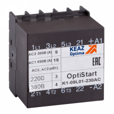 Контактор OptiStart K1-09L01-24AC | 117101 | КЭАЗ
